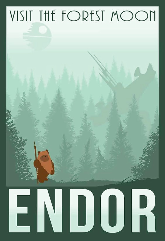 Star Wars Planets Endor  1