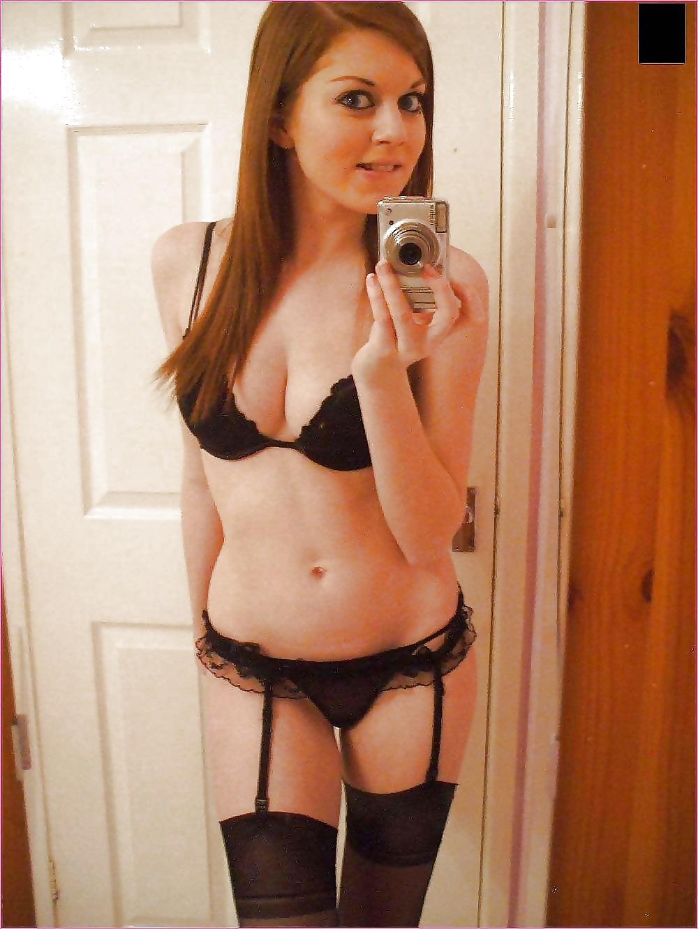 Selfie Teens in sexy Stockings and Suspenders 2 3